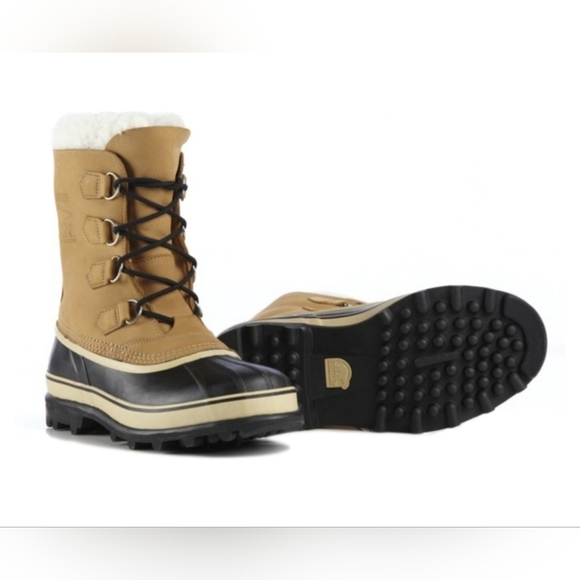 Sorel WOMen's Caribou Waterproof Winter Boots - Buff - Size 6 - Picture 1 of 9